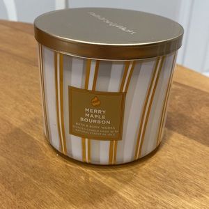 NWT.  Bath and Body Works, 3-wick candle.